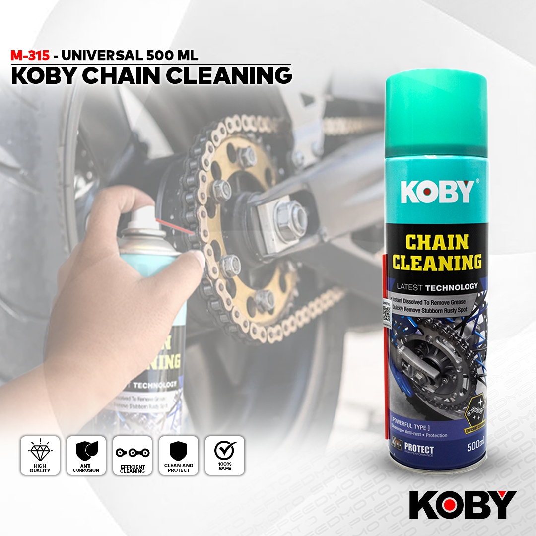 KOBY CHAIN CLEANING 500ML STRONG PENETRATION & ANTI-RUST UNIVERSAL M ...