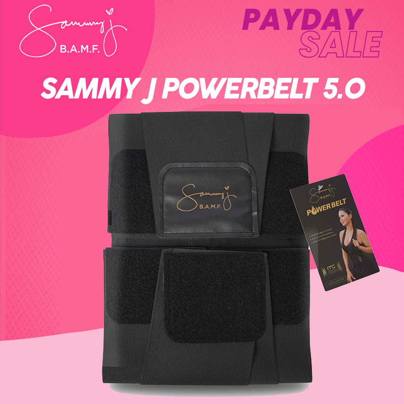 SAMMY J POWERBELT 6.0 Cintura Powerlifting Autentica – Grande Best Seller, Nera