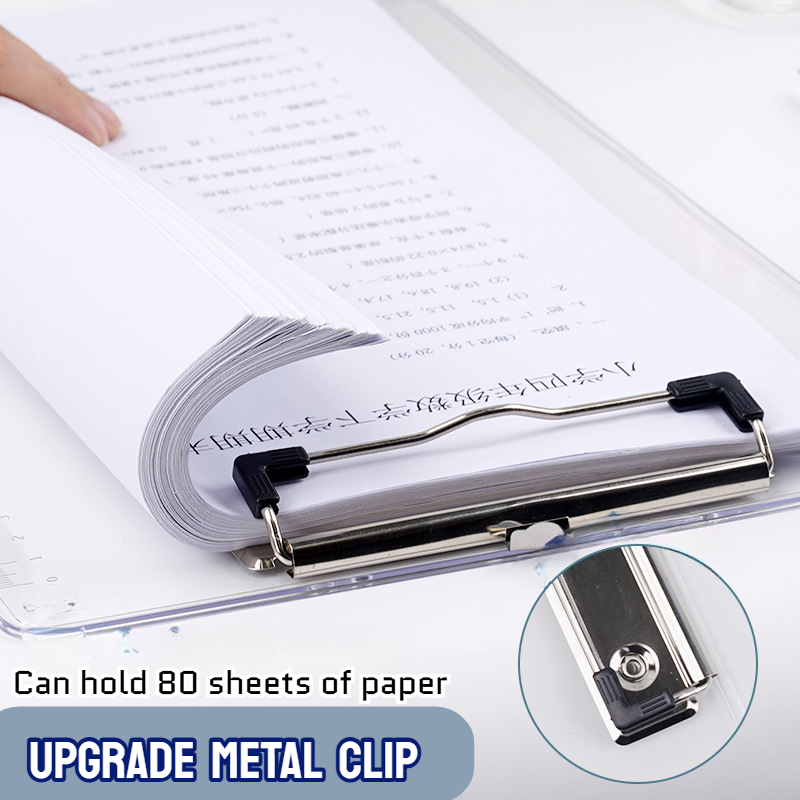 Long Size Clipboard with Scale File Folders Paper Organizer Transparent ...