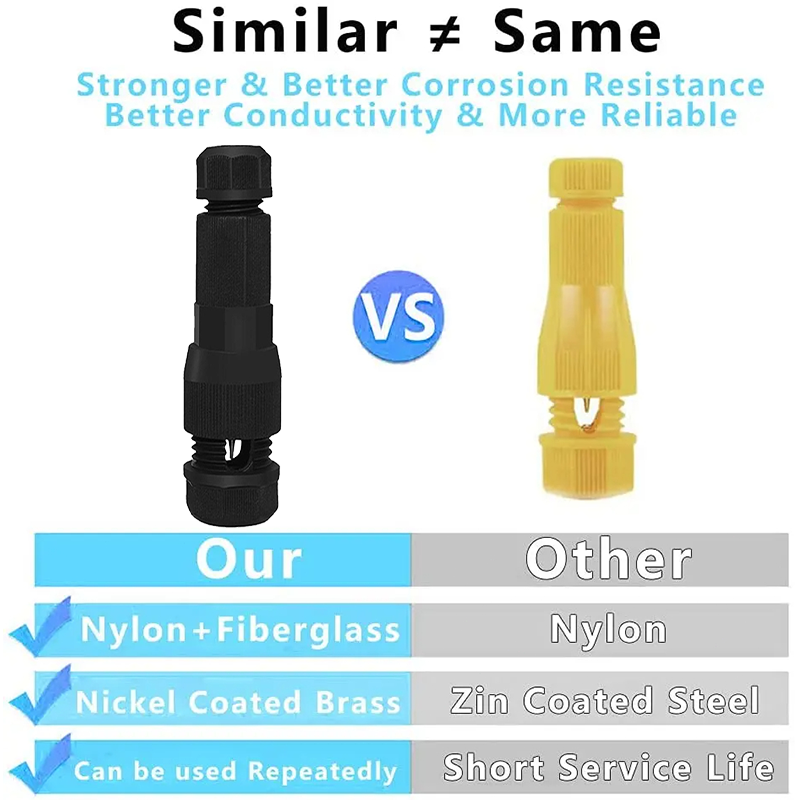 Waterproof Fastlock Piercing Connector Electrical Cable Connector With ...