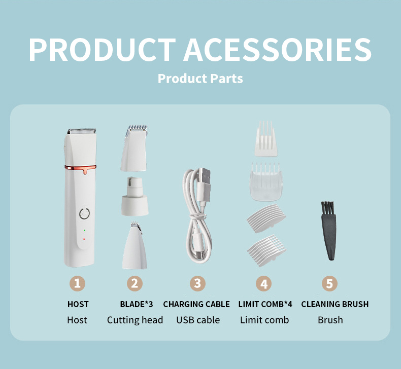 Pet Dog Cat Professional Rechargeable Shaving Razor for Dogs Grooming ...