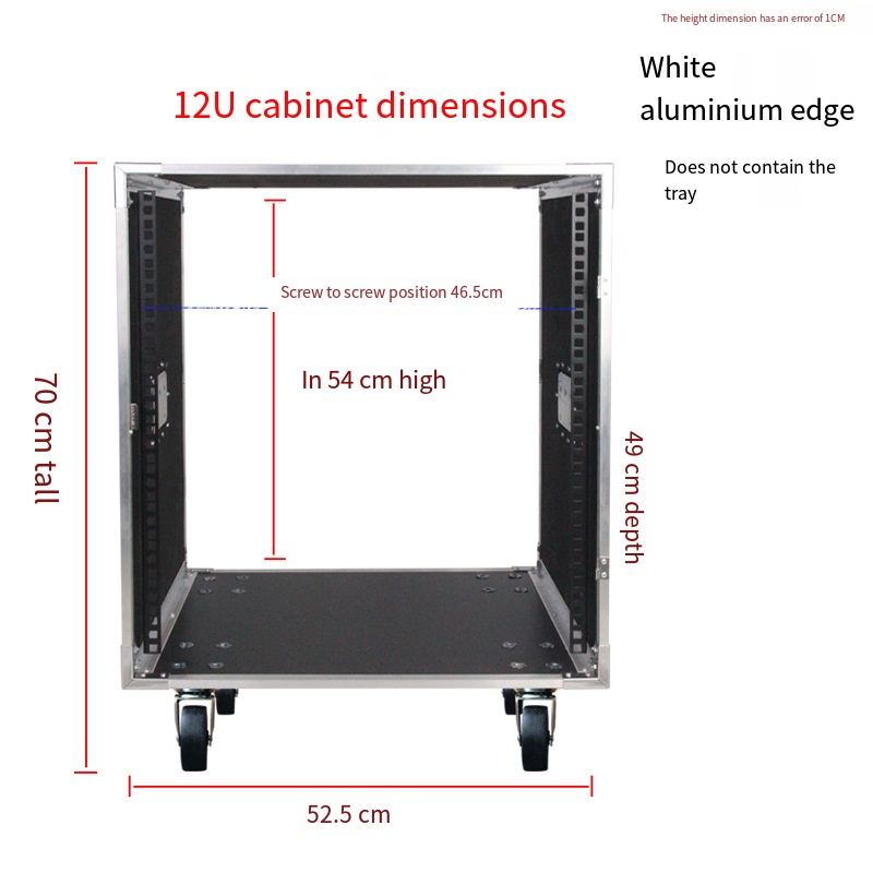 12U-Flight Case Power Amplifier Rack Empty Cabinet Touring Case With ...