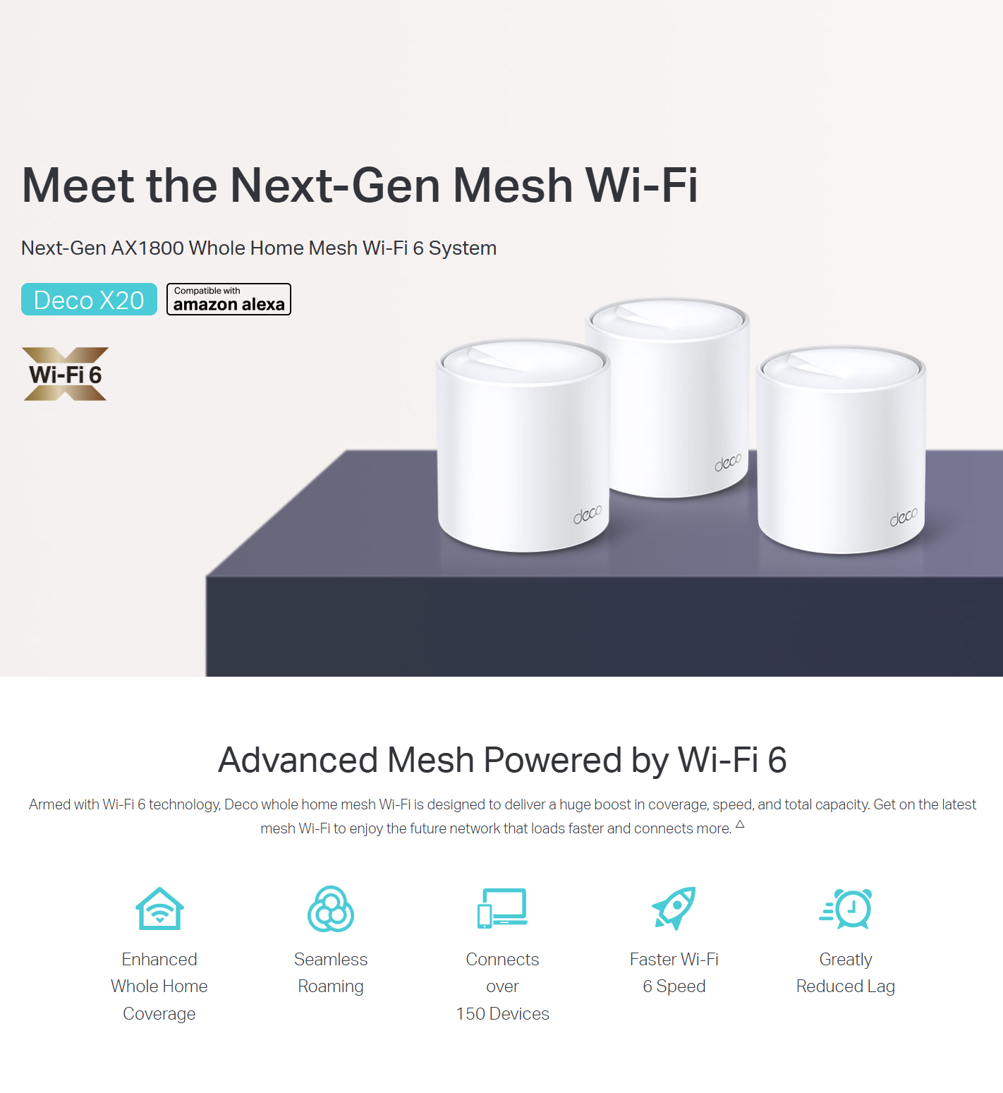 TP-Link Deco X20 AX1800 Whole Home Mesh Wi-Fi 6 System | Shopee Philippines