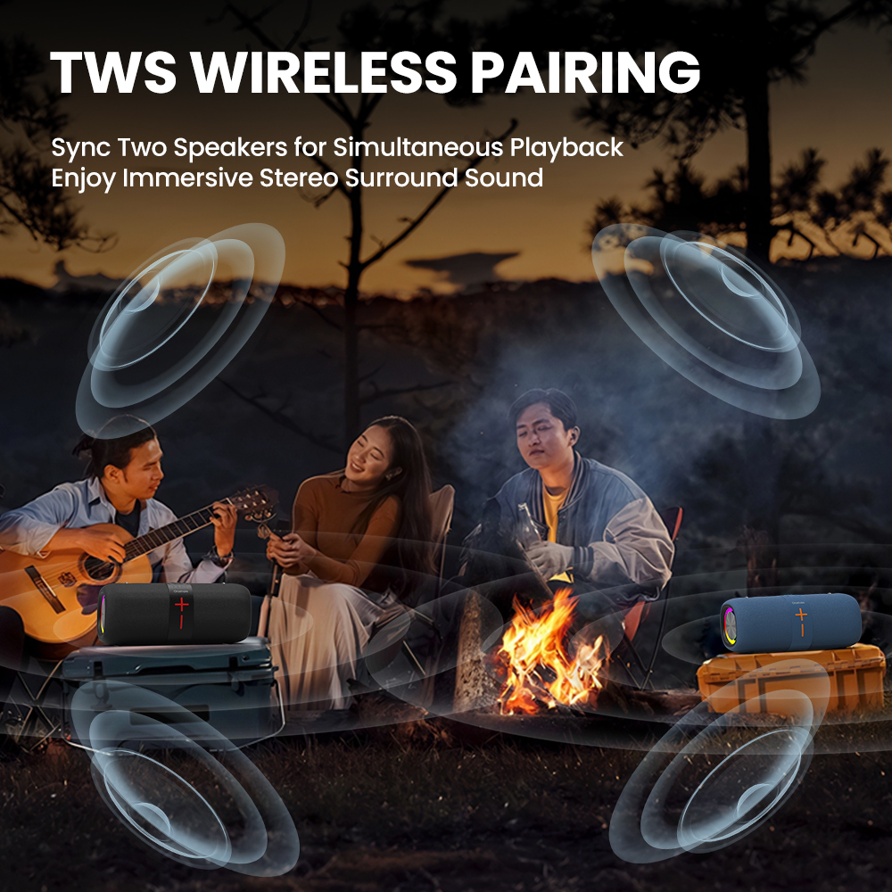 Orashare BS23 30W Bluetooth Speaker With RGB Rich Bass TWS Portable ...