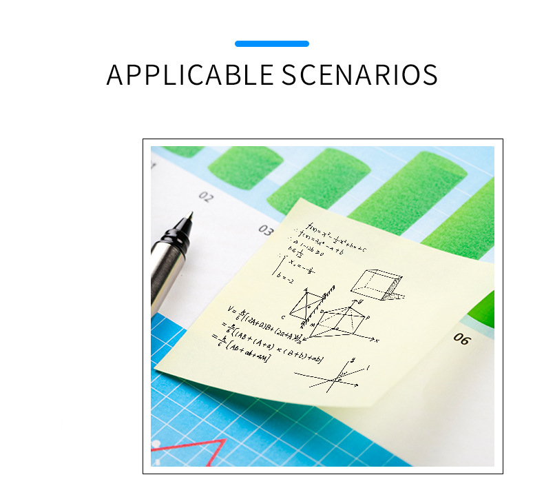 100Sheets Sticky Notes Pastel Color Multicolor Note Paper Office School ...