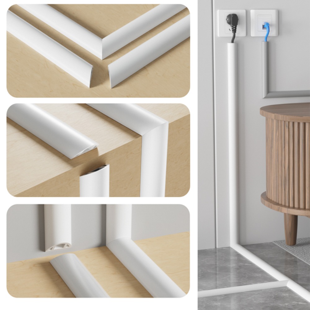 Pvc Floor Wire Protection Bar Rubber Wire Storage Slot Wire Cover ...