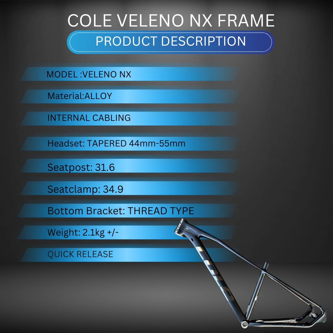 COLE VELENO NX FRAME QUICK RELEASE FOR MOUNTAIN BIKE | Shopee Philippines