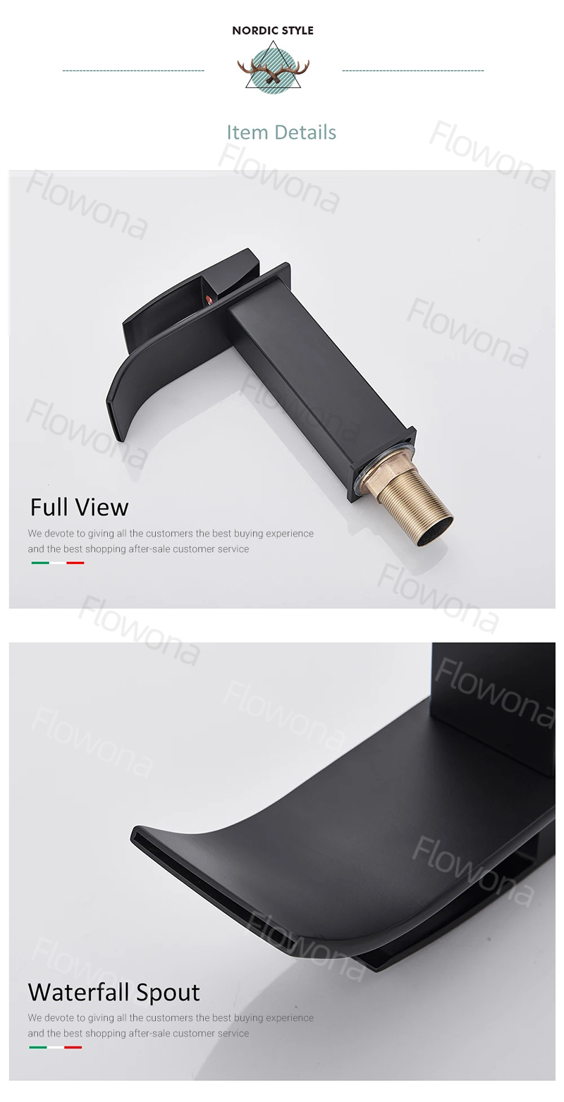 Black Faucet with Hose for Bathroom Lababo – Matte Sink Faucet Hot Cold ...