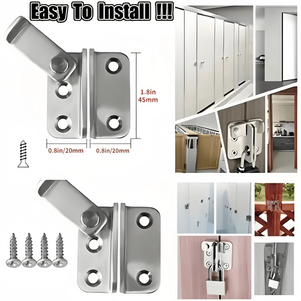 Stainless Steel Door Latch Lock Heavy Duty Stainless Steel Sliding Door ...