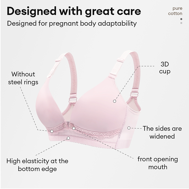 3pcs Adjustable Comfortable Wireless Nursing Bra - Anti-Sagging, One ...
