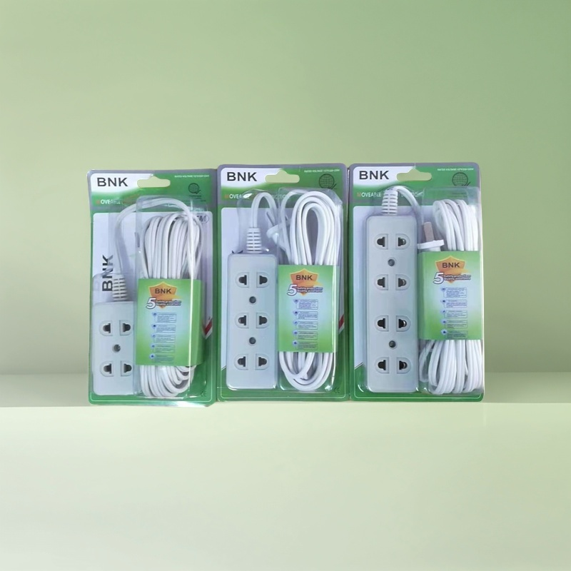 BNK power socket wire extension 3 gang/ 4gang x 5 meters | Shopee ...