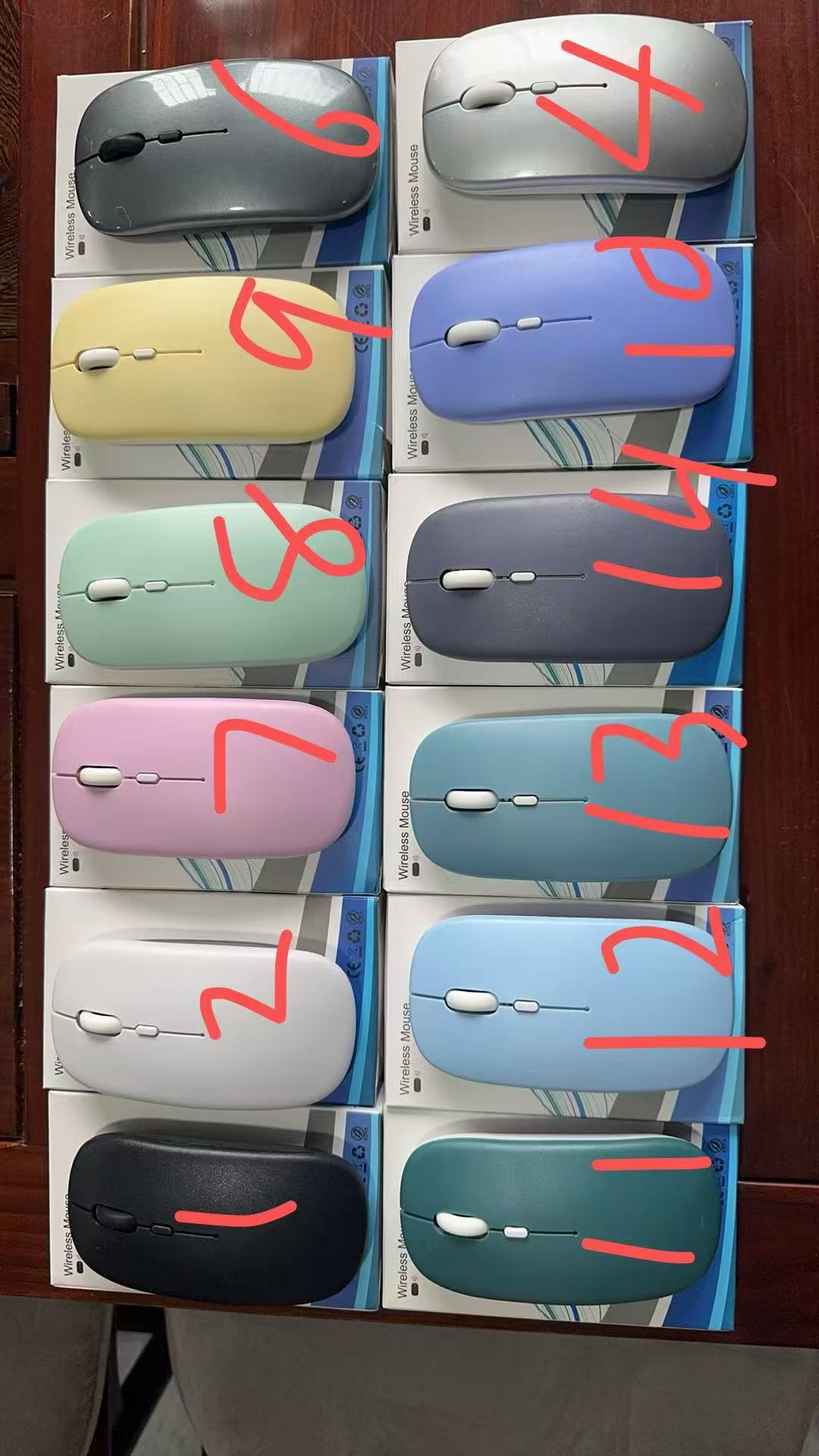 Laptop wireless mouse Bluetooth mouse 2.4GHz wireless optical ...