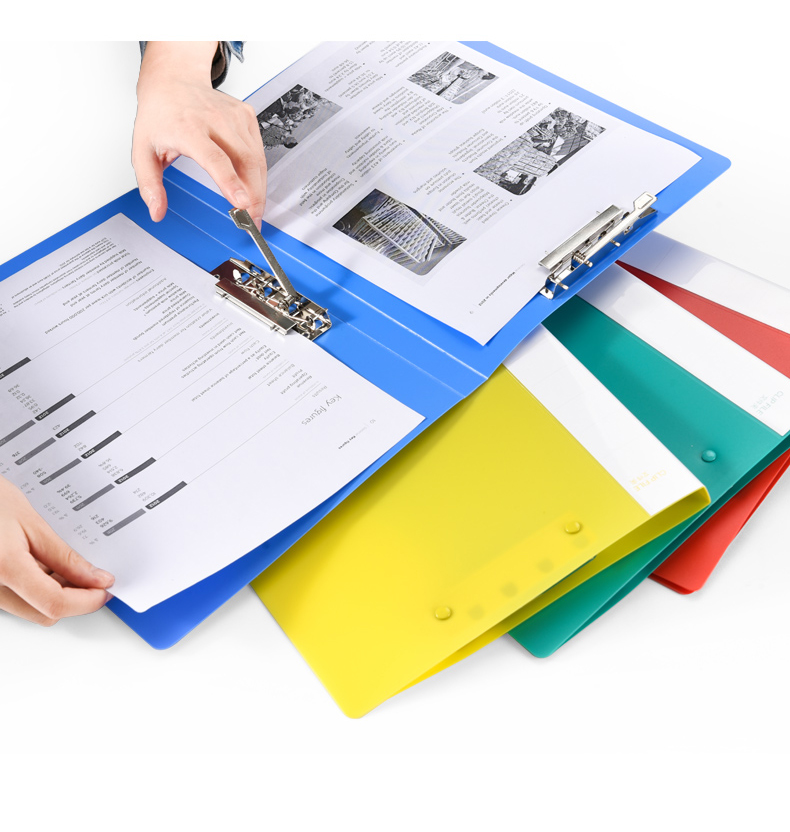Long Clipboard Portfolio with Spring Clamp Single/Double Strong Clip ...