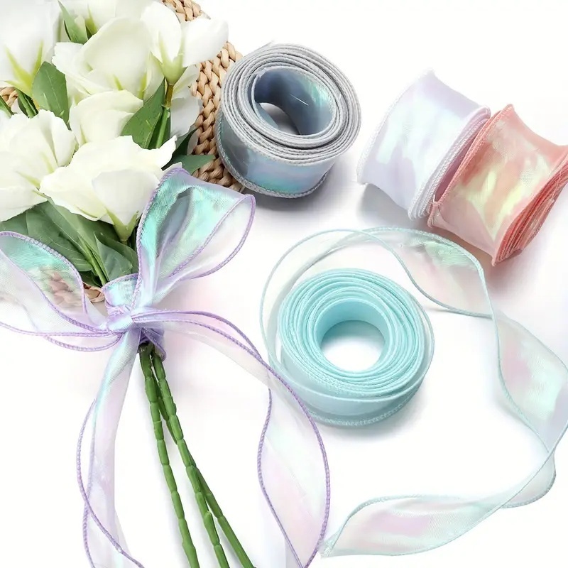 9M Satin Ribbon Fishtail Ribbon Wedding Home Decoration Fantasy Ribbon ...