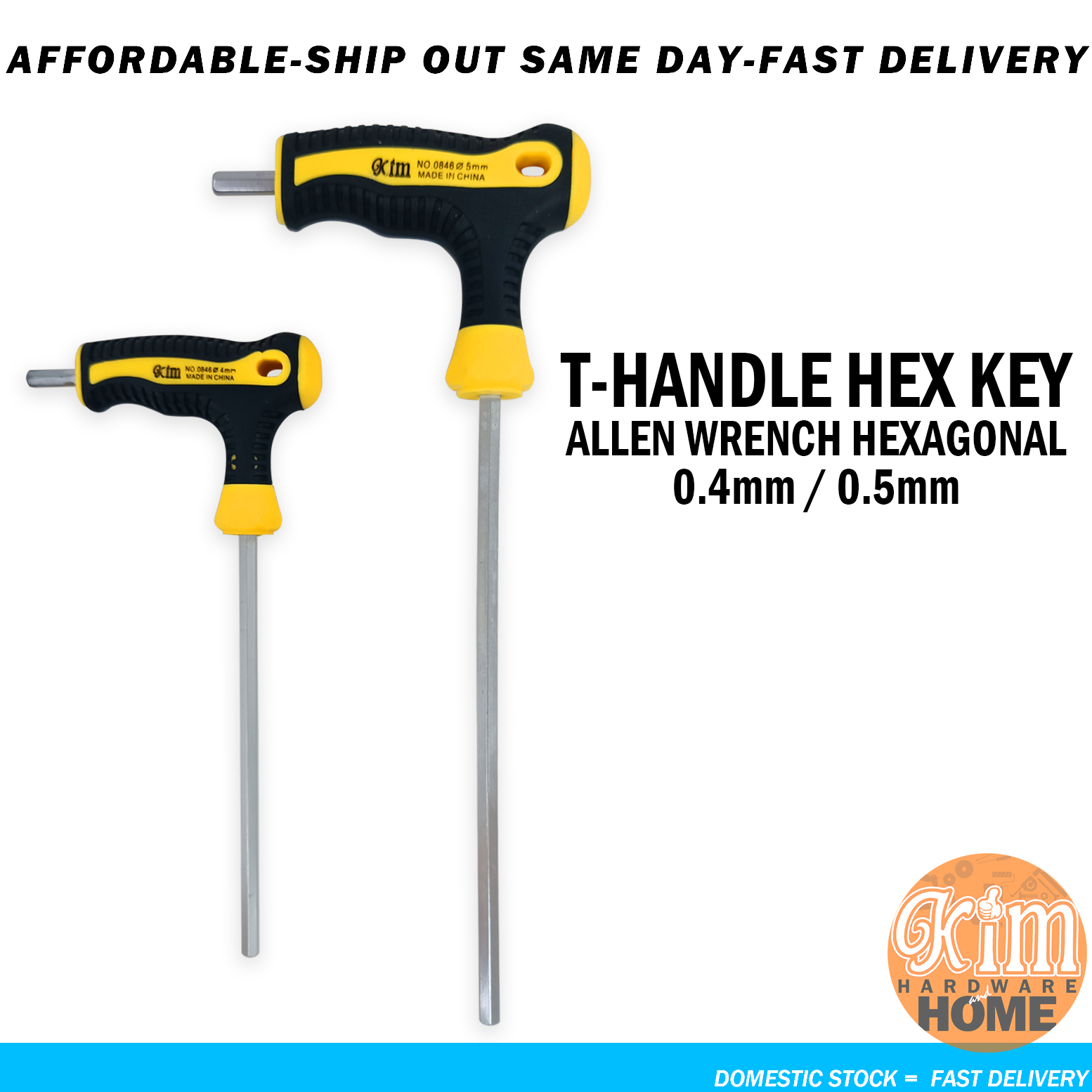 KIM T-Handle Hex Key Allen Wrench Hexagonal 0.4mm 0.5mm | Shopee ...