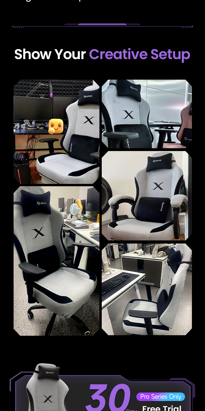 Xpanse Breath Fabric Gaming Chair Office Computer Chair Game Chair With