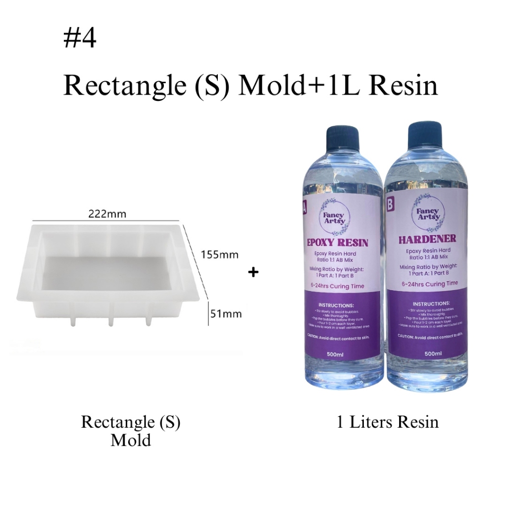 Multiple Package For Flower Preservation Set 1:1 Ratio Clear Epoxy ...