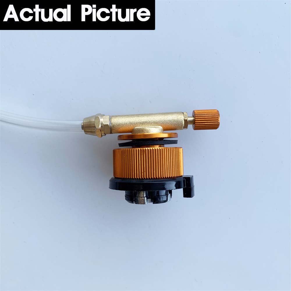 Butane Gas Adaptor Inflation Valve Connector for Gas Tank Gas Refill ...
