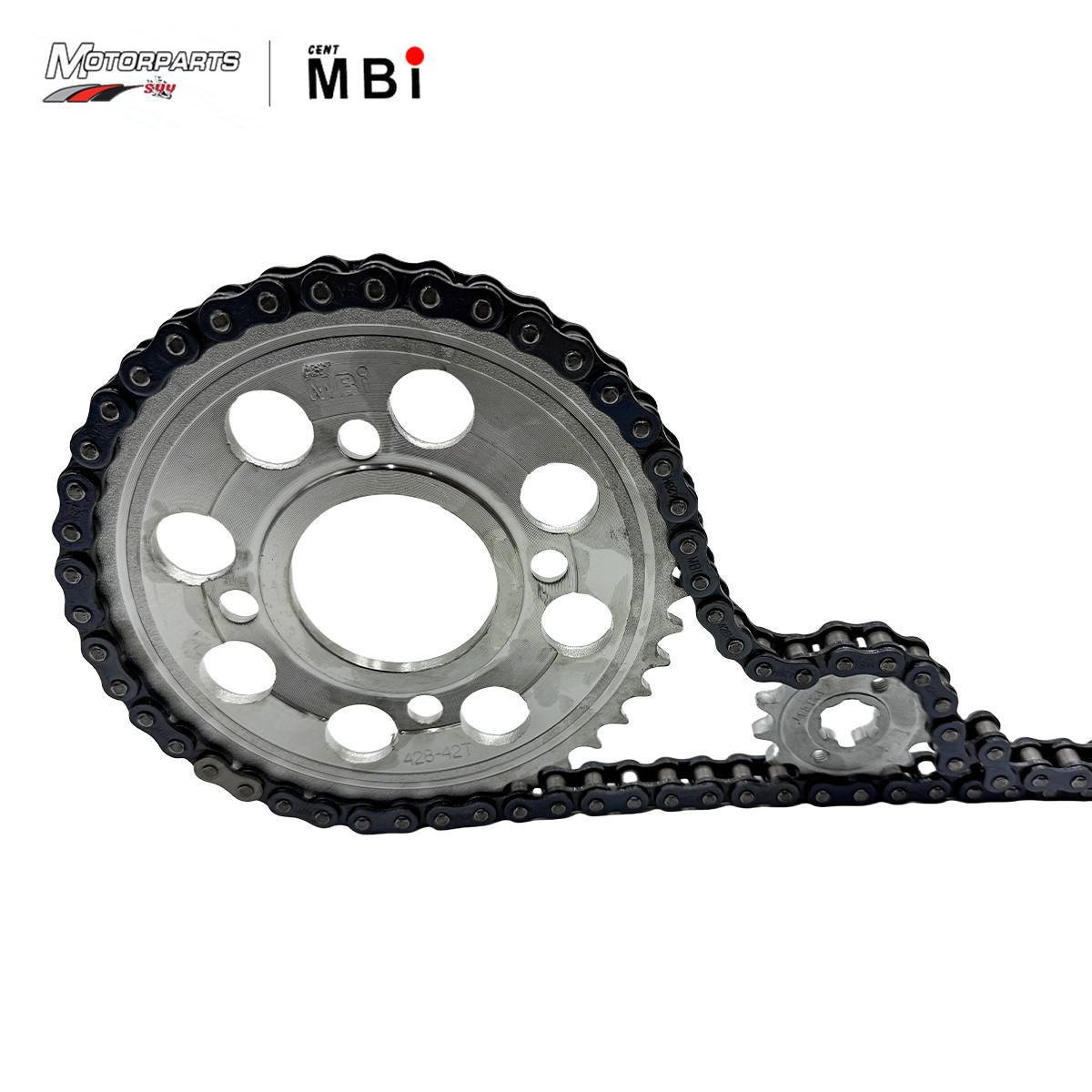 MBI Motorcycle Sprocket and Chain Set for BARAKO, XRM, TMX SUPREMO ...