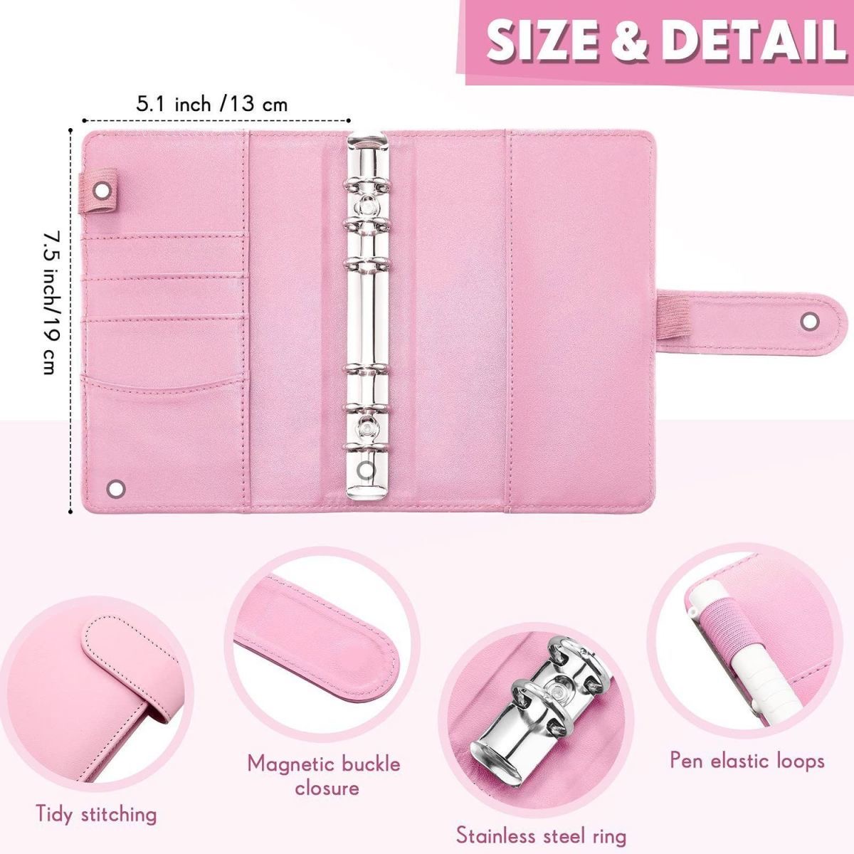 12*expense budget sheets Card Binder Budget Money Storage Wallet Book ...