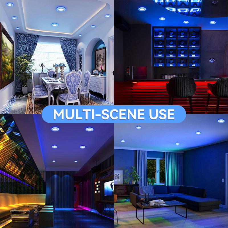 UltraThin Led Downlight Double Color Recessed Light Round Spotlight 6W ...