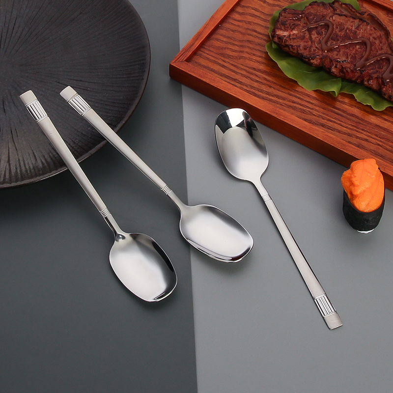 Kitchen Utensil Set Stainless Steel Makapal Kutsara Spoon Flatware ...
