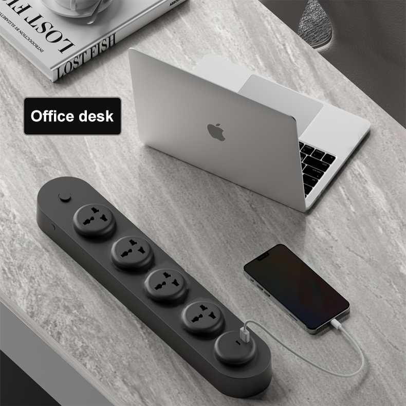 TEP Wall Mounted Socket Household Punch-Free Plug-In Board Socket ...