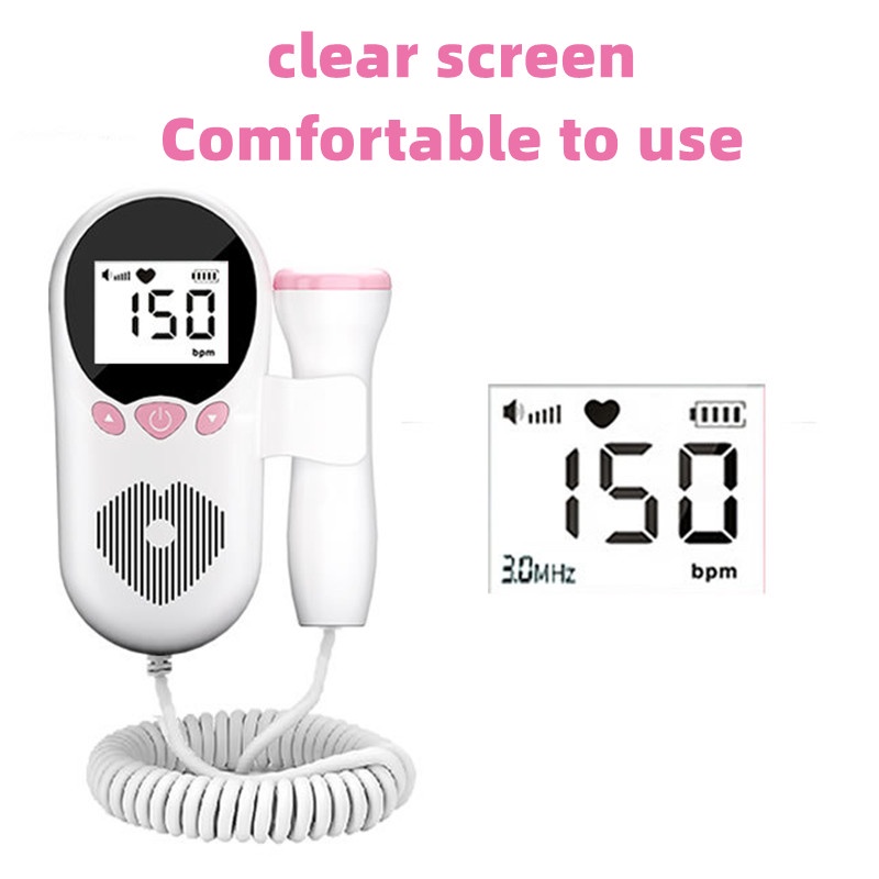 Fetal Doppler Upgraded Fetal Home Pregnancy Heart Rate Monitor Baby ...