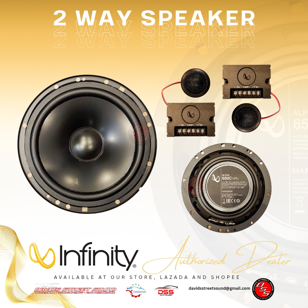 INFINITY ALPHA 650C 2 WAY COMPONENT SPEAKER, INFINITY, 2 WAY COMPONENT ...