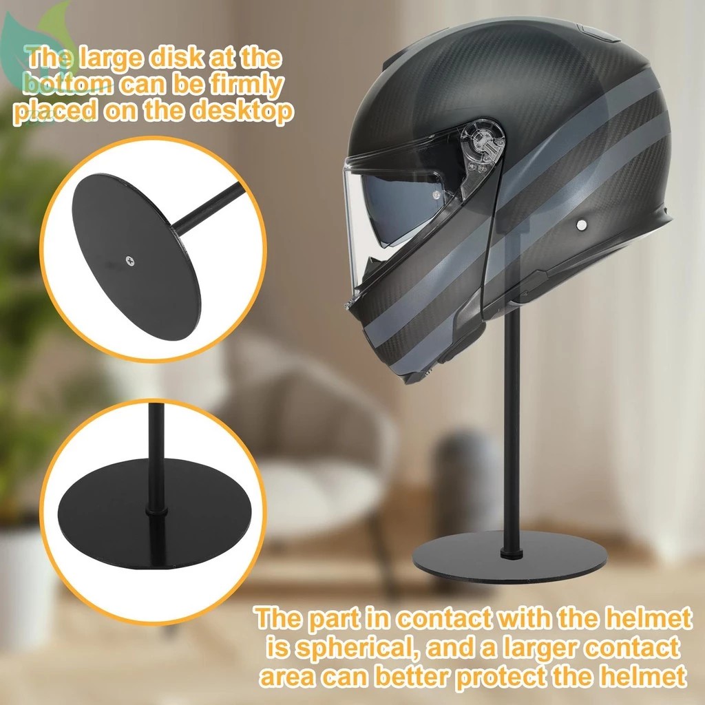 Motorcycle Helmet Rack Wall Mount 180°Rotation Metal Helmet Holder for ...