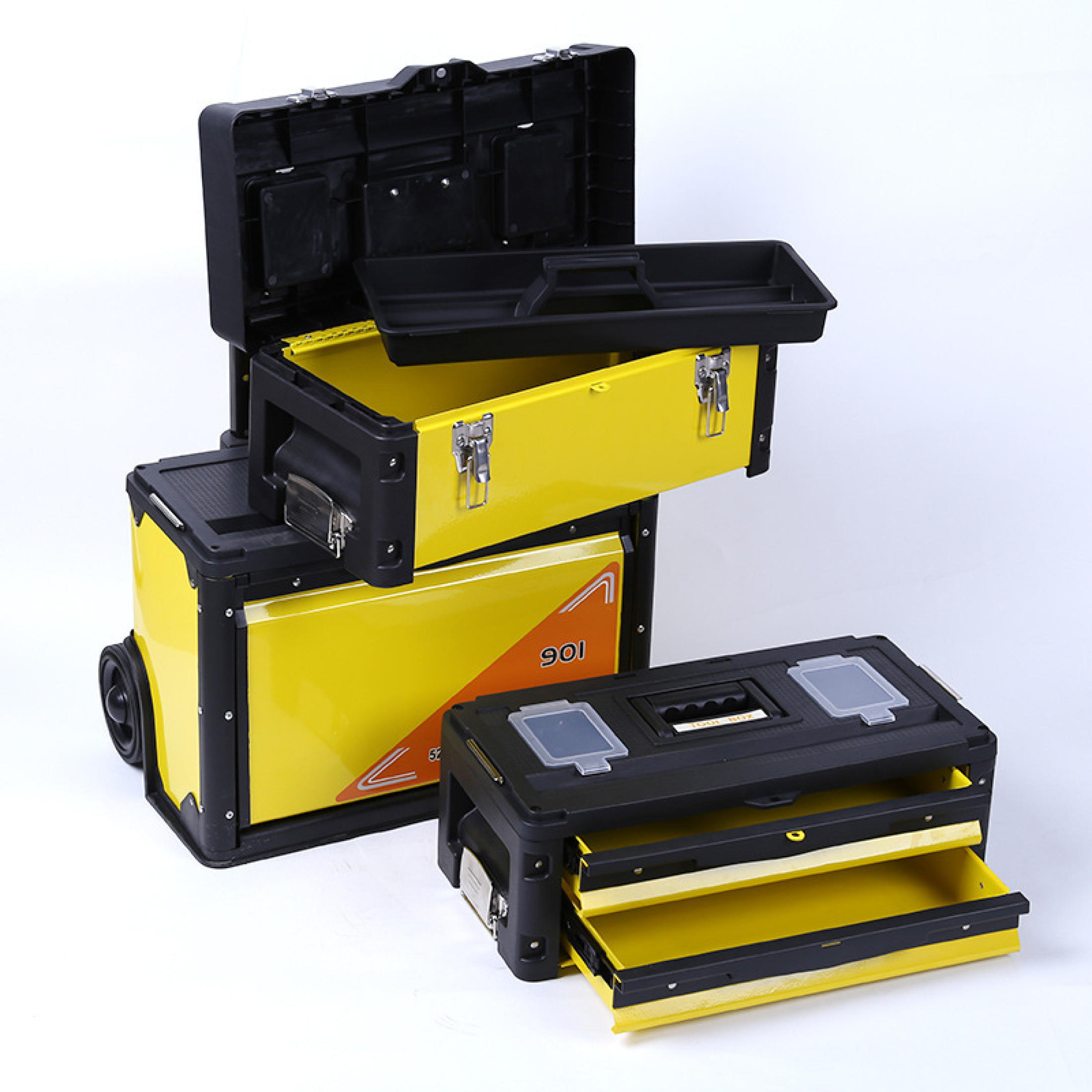 Multi Tool Box Trolley Type 3 in 1 Tool Box Toolbox W/ Wheels Hardware ...