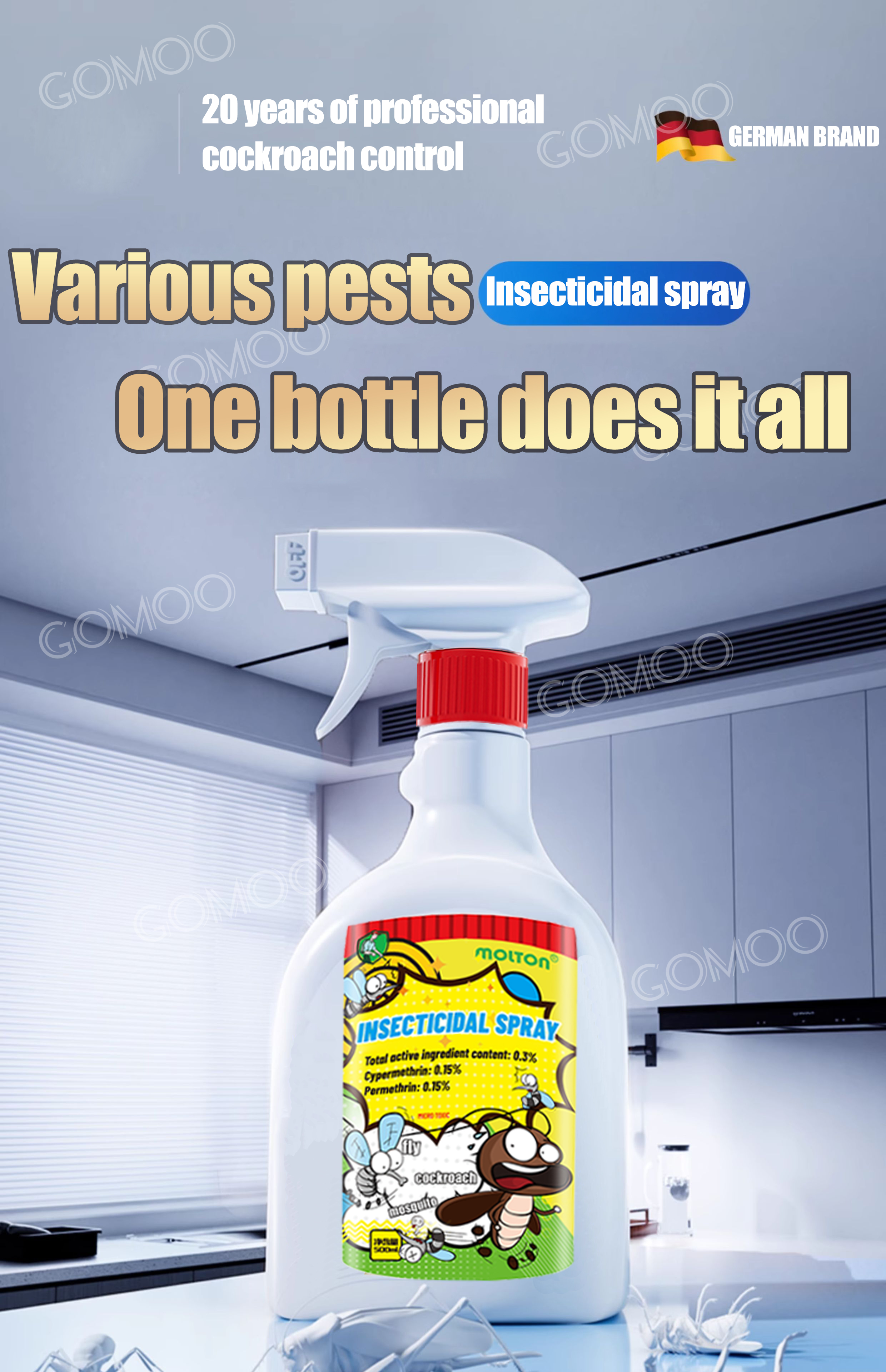 Fly Killing 500ML Cockroach Killer Insecticide Anay Killer Fast ...