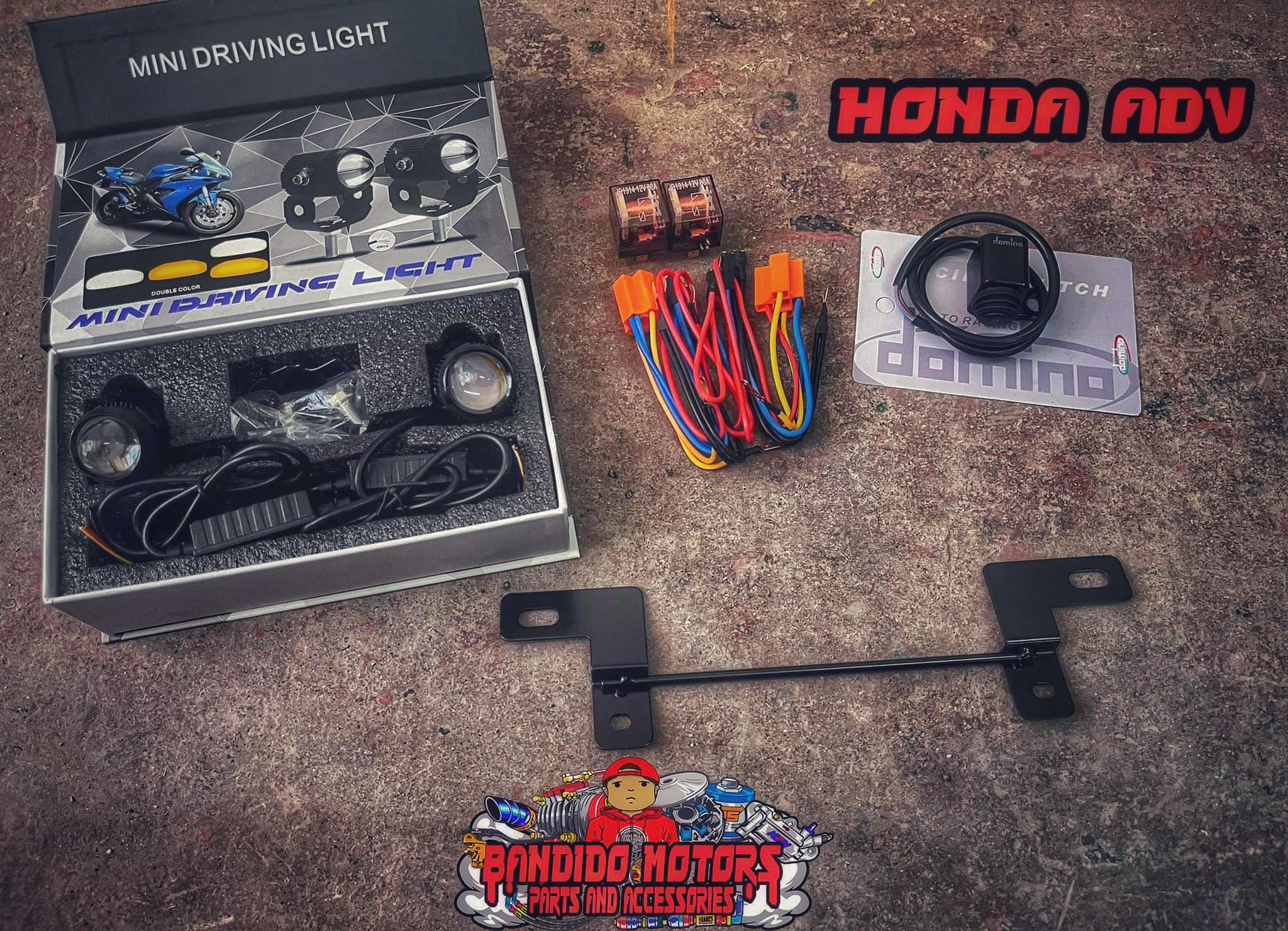 MINI DRIVING LIGHTS SET WITH ADV 150 BRACKET | Shopee Philippines