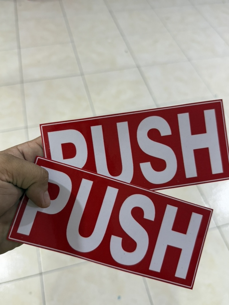 Push Pull Sticker signage | Shopee Philippines