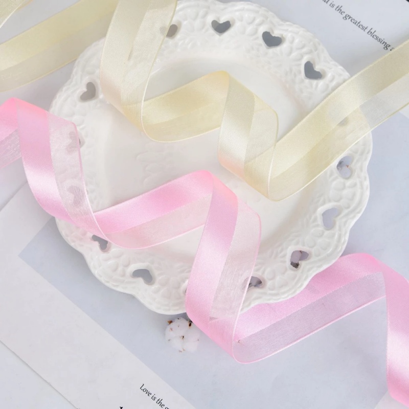 25yard/Roll Gift Packaging Ribbon Wedding DIY Decorative Flower Ribbon ...