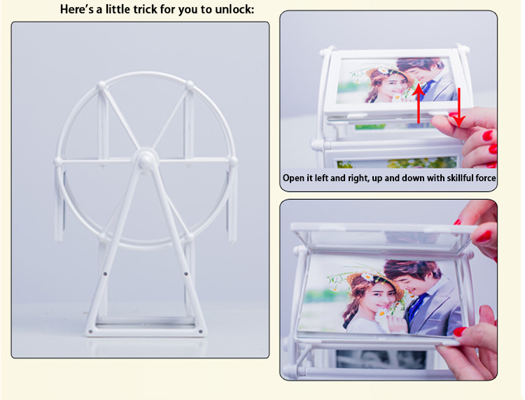 Rotating Ferris wheel photo frame, retro style photo frame/Elegant ...