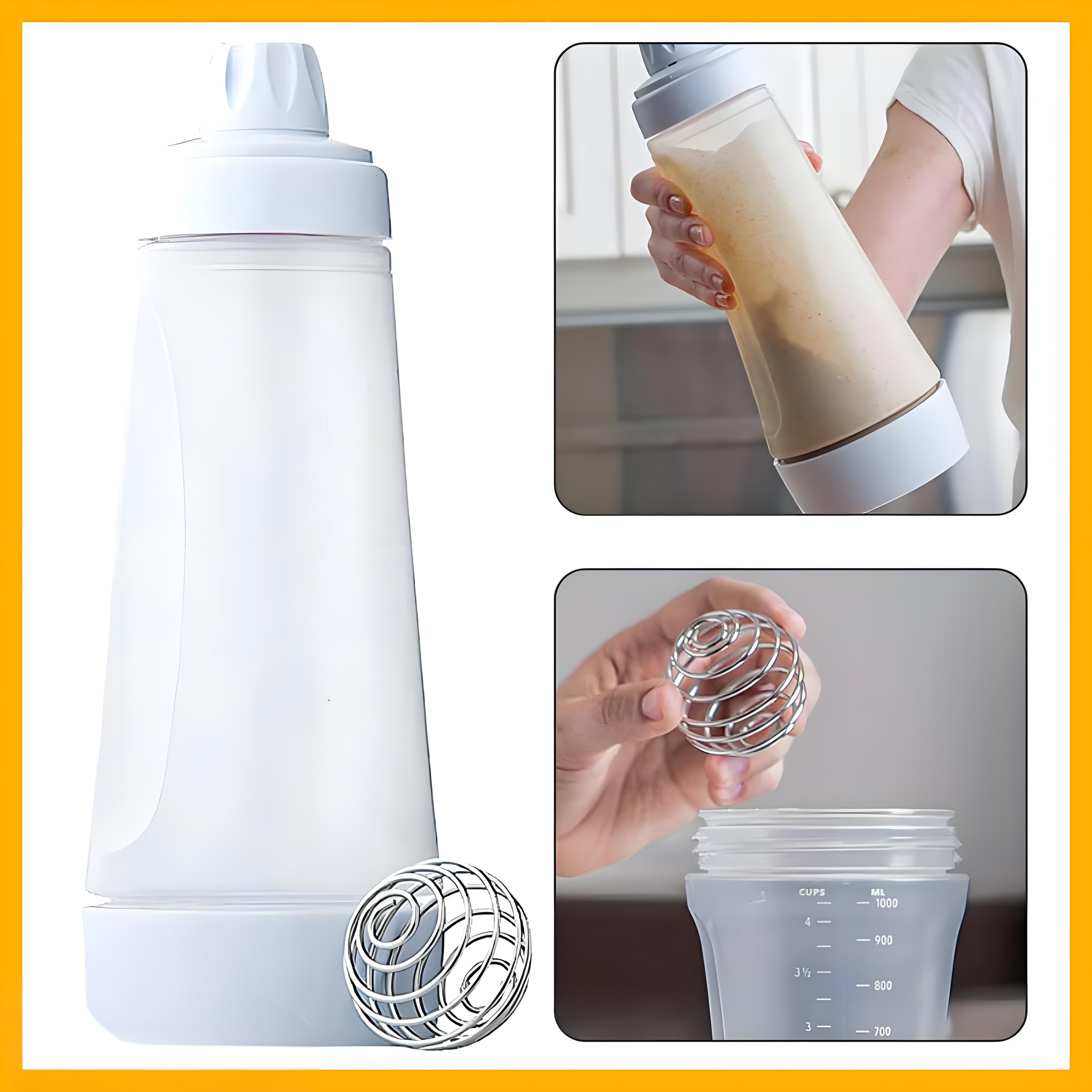 Hand Mixing Shaker Blender Bottle Dispenser Cupcake Pancake Muffin ...