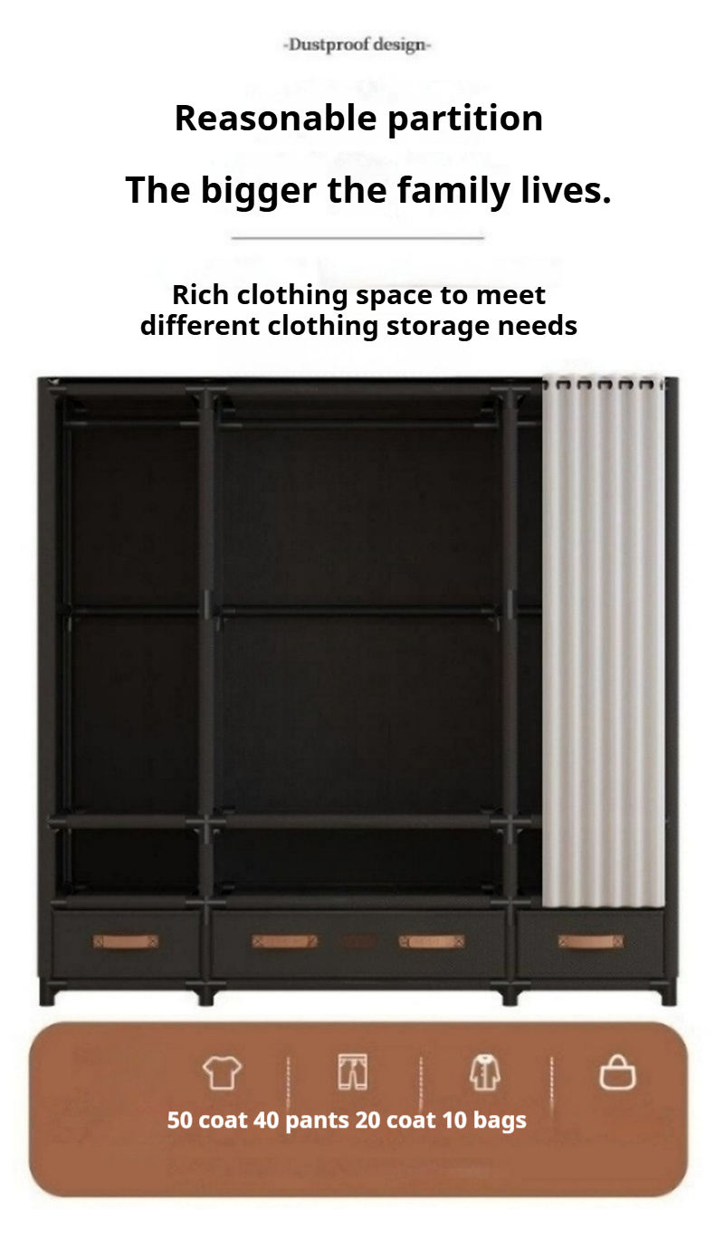 Clothes Storage Cabinet Organizer Wardrobe Closet Cabinet for Damit ...
