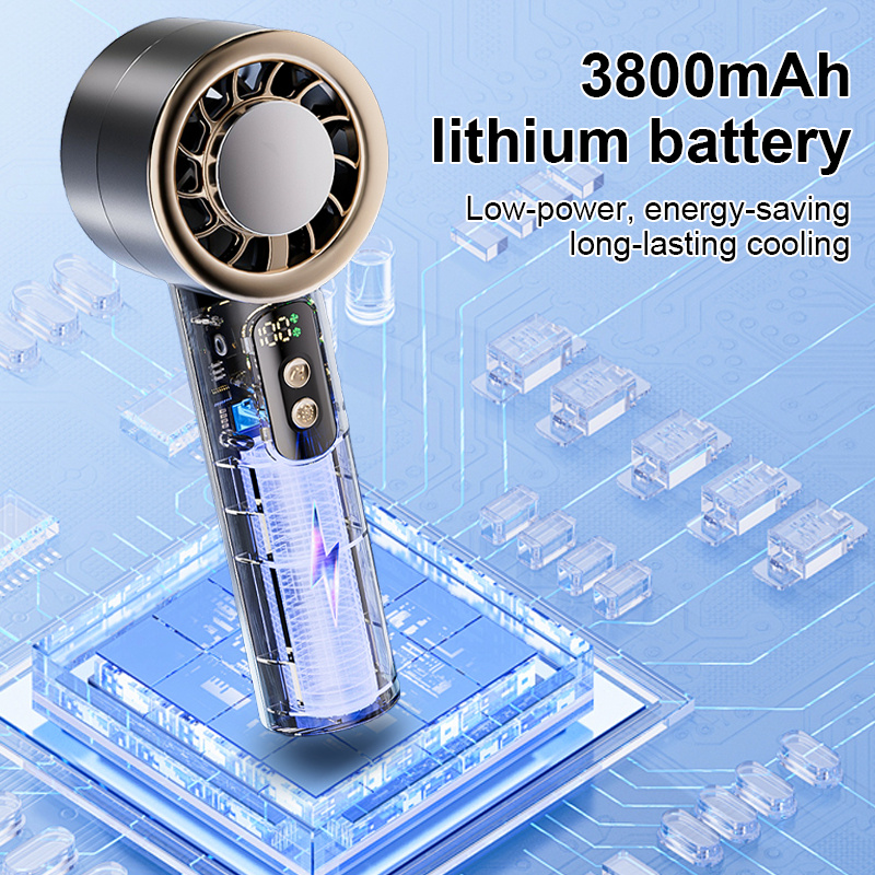 Actual Handheld desktop fan semiconductor refrigeration portable 100 ...