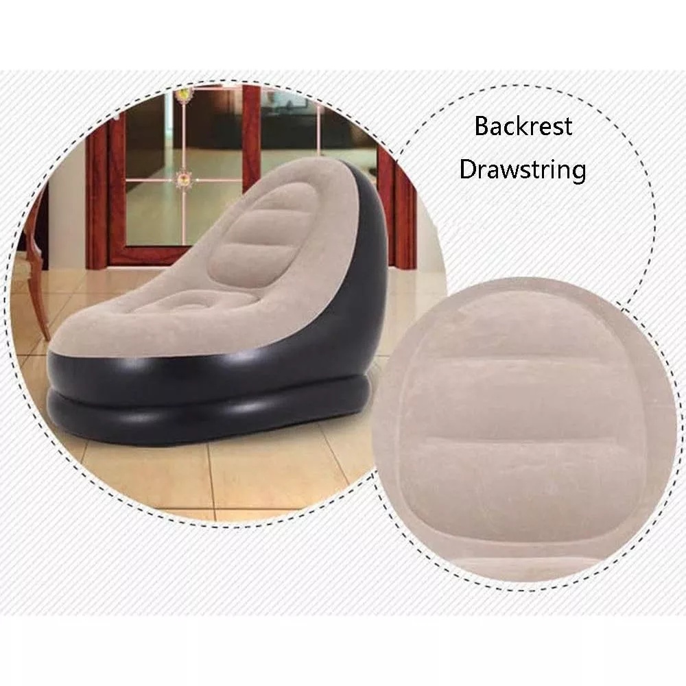 Inflatable Folding Chair Single Flocking Sofa Set Inflatable Sofa ...