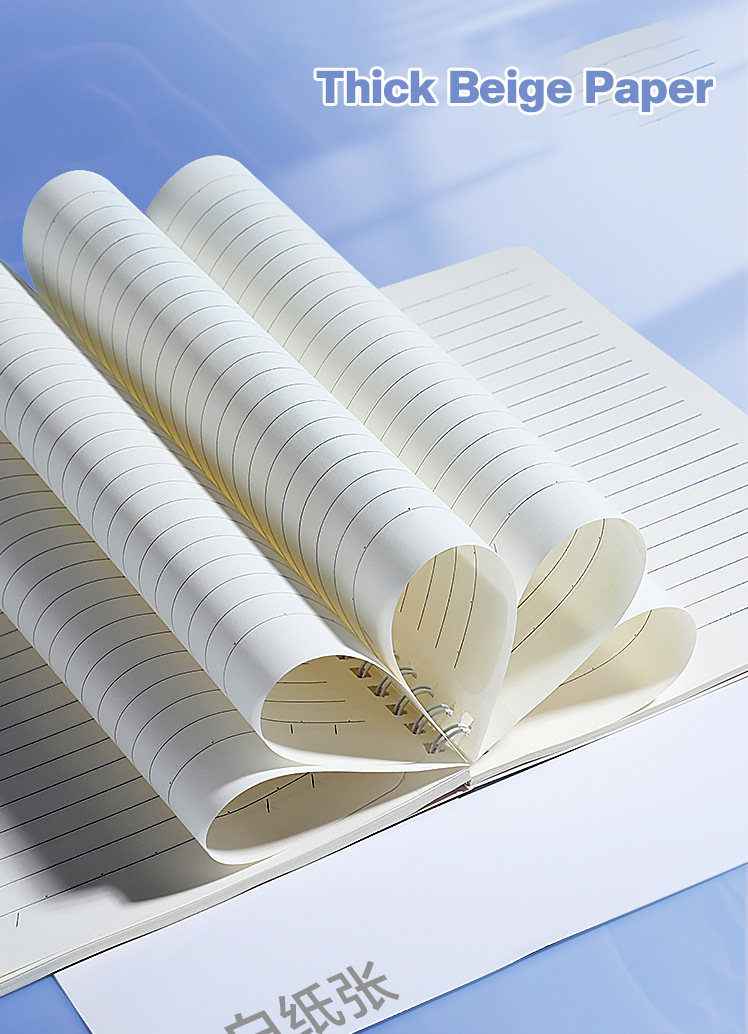 4Pc Thick A5 Spiral Spring Notebook For High School Loose Leaf Notebook ...