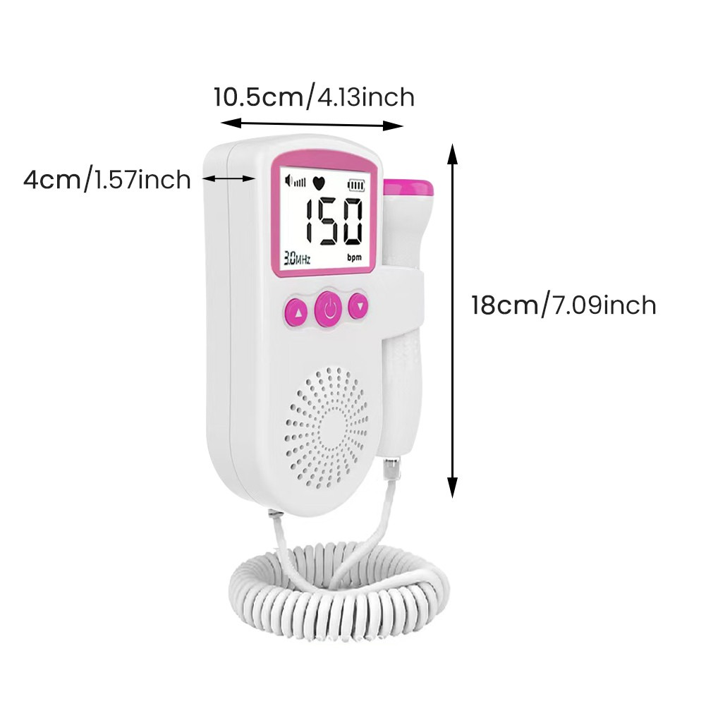 Fetal Doppler Foetale Doppler Detector Fetal Home Pregnancy Heart Rate ...