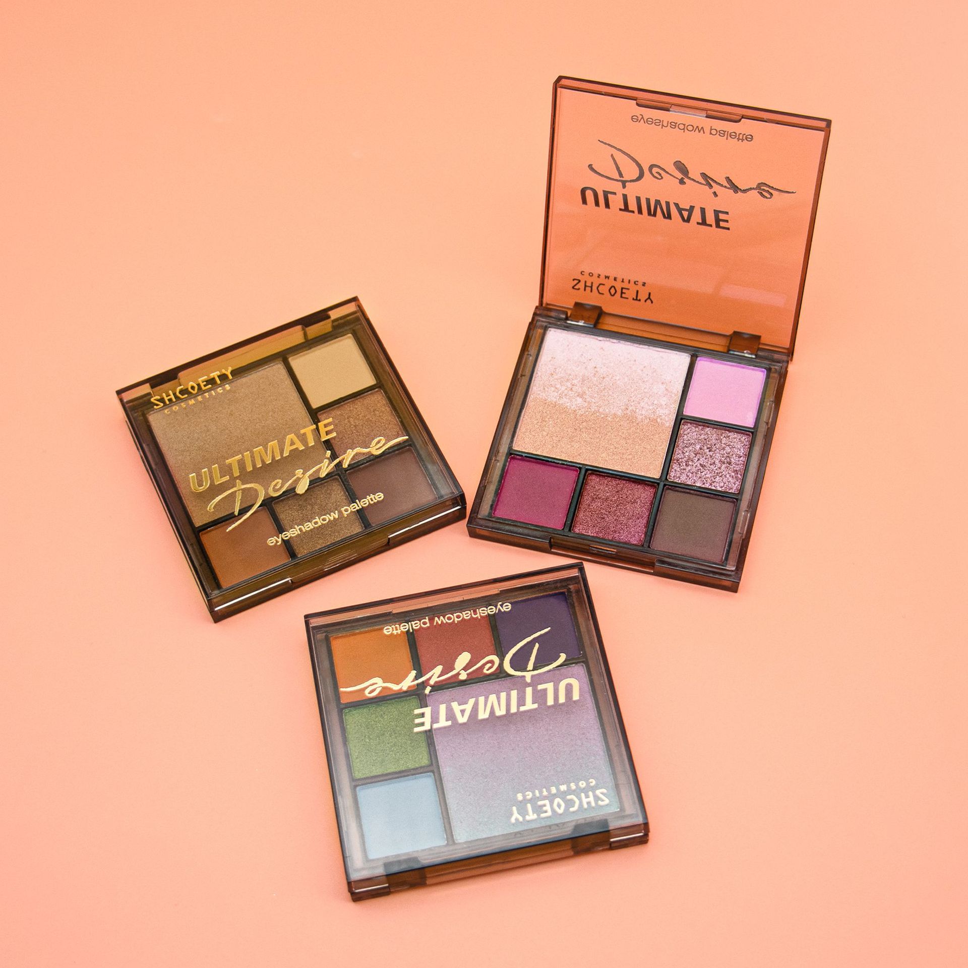 6 Colors Gradient Mixed Eyeshadow Palette Versatility Blush Glitter ...