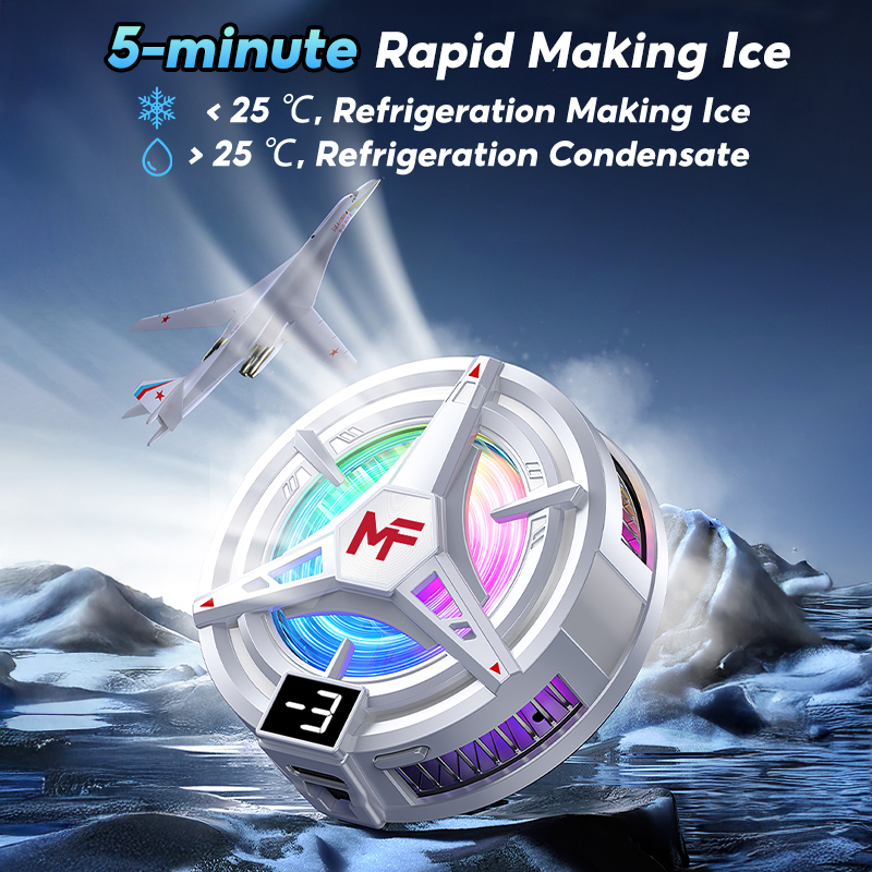 MODOFO Magnetic Mobile Radiator Ice Making Three-Speed RGB ...