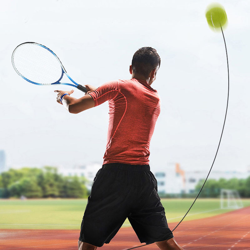 HighPeak Elastic Rope Ball Tennis Trainer Set with Racket and Tennis ...