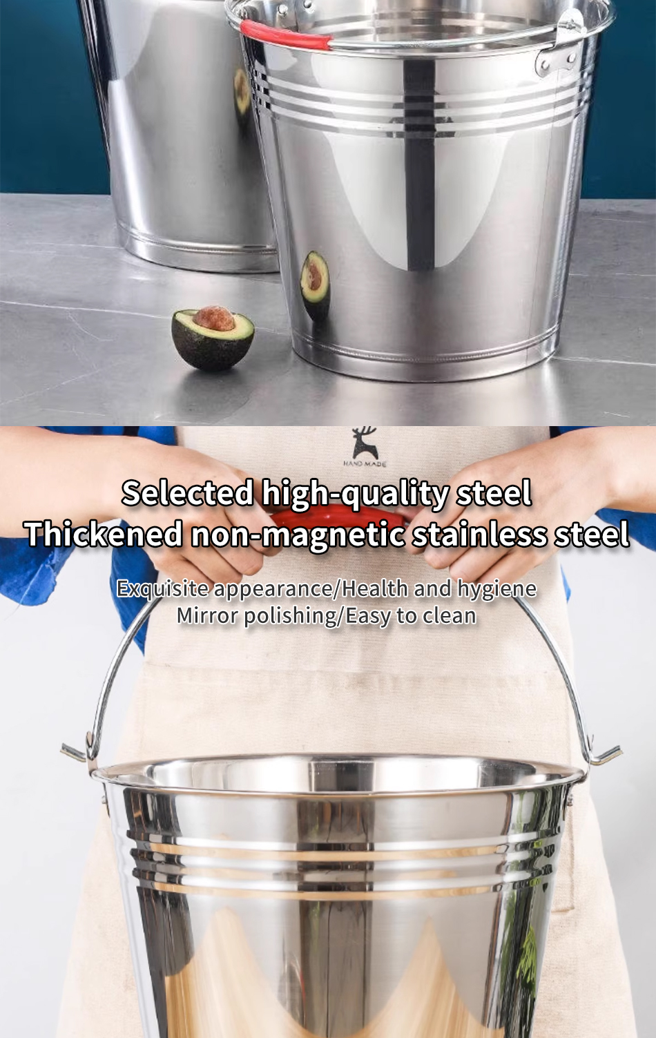 CES 304 Stainless Steel Portable Large Capacity Household Thickened ...