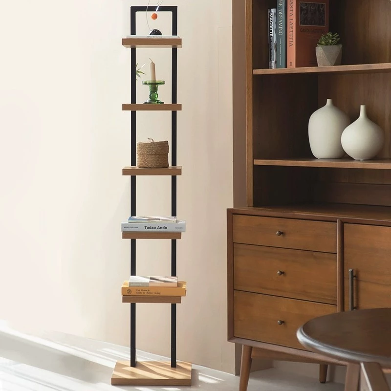 Multi layer bookshelf, multi-layer display rack, living room floor ...