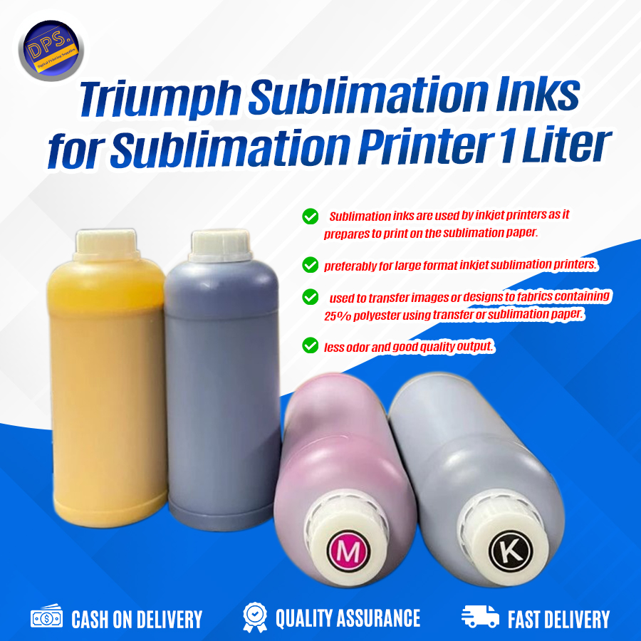 DPS Sublimation Inks Triumph for Sublimation Printer 1 Liter (CMYK ...