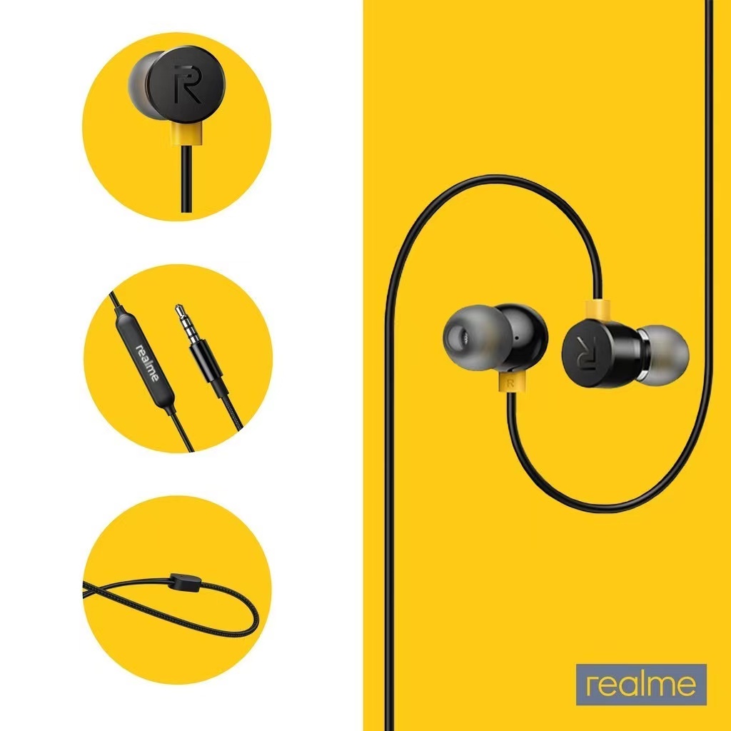 Realme R20 Earbuds 2 Earbuds 3 Earphone 3.5mm In-ear Universal Headset ...