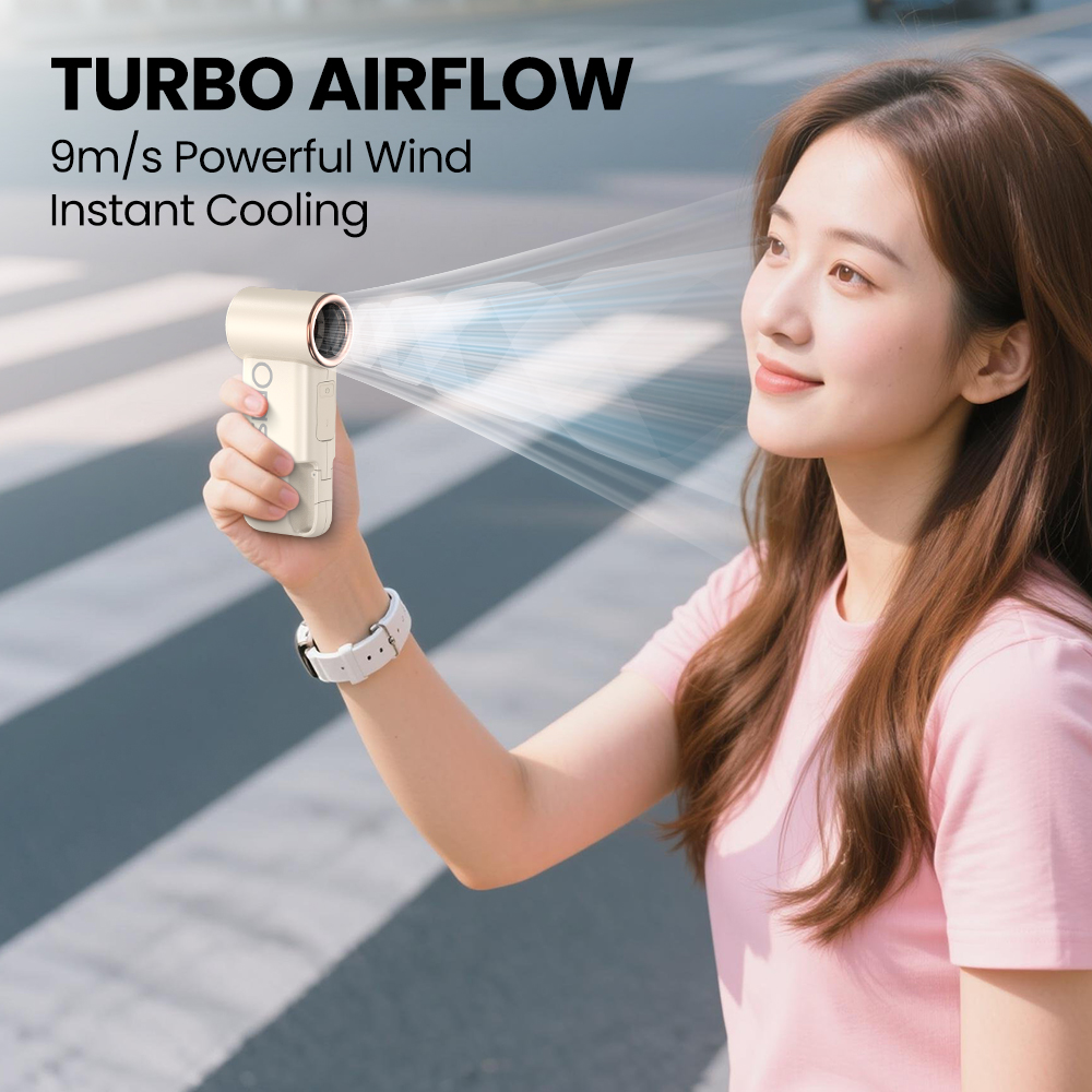 Orashare HFP10 Handheld Fan With Powerbank 10000mAh Rechargeable High ...